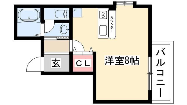 シティライフ今池北(ワンルーム/3階)の間取り写真