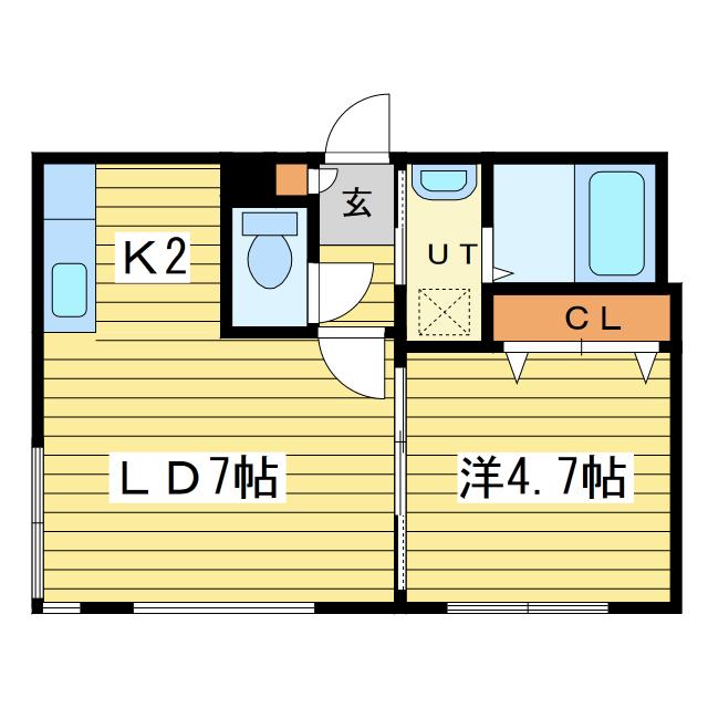 ASURAIT N17 (1LDK/4階)の間取り写真