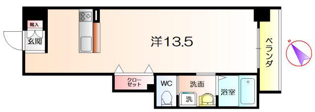 TKアンバーコート大町(1K/3階)の間取り写真