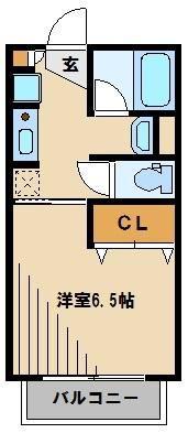 プラネット(1K/2階)の間取り写真