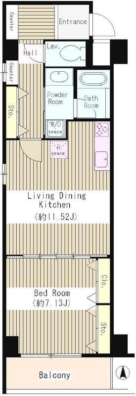 RESIDENCES SATSUMA(1LDK/3階)の間取り写真