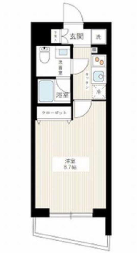 AZEST新桜台(1K/2階)の間取り写真