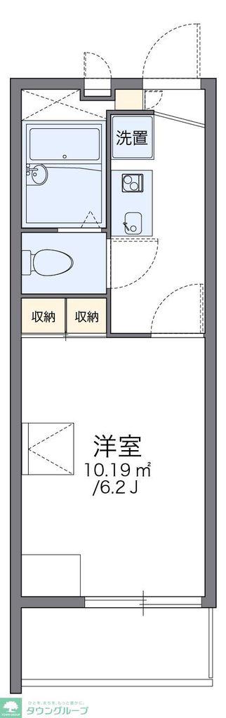 レオパレスアルキオネ(1K/1階)の間取り写真
