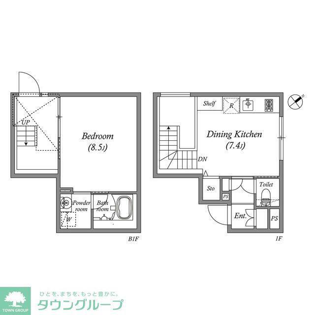 LEGALAND千石(1LDK/1階)の間取り写真