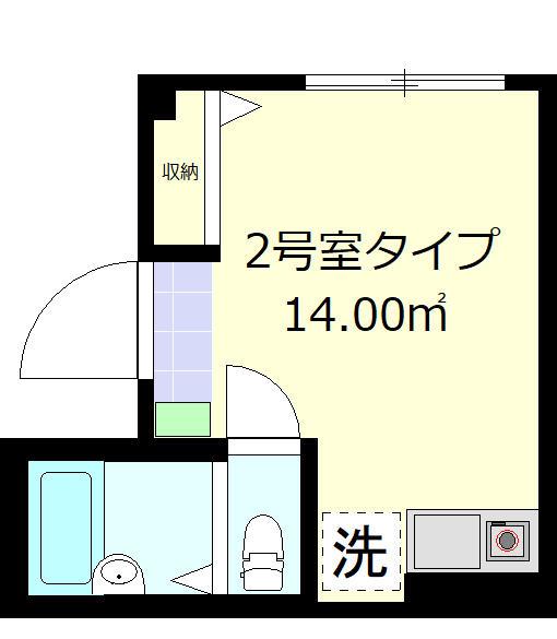 FERIO羽田(ワンルーム/3階)の間取り写真
