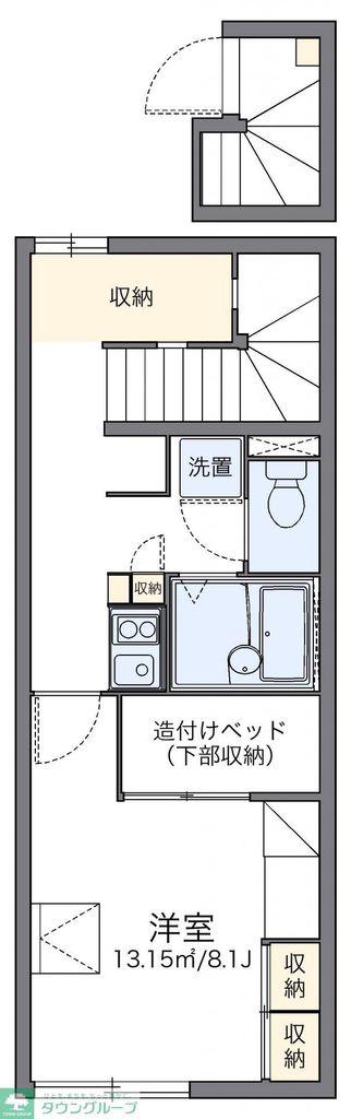 レオパレスディアコート(1K/2階)の間取り写真