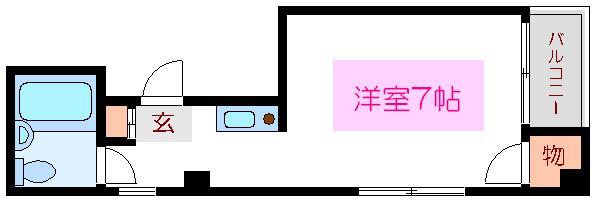 PAGE(ワンルーム/2階)の間取り写真