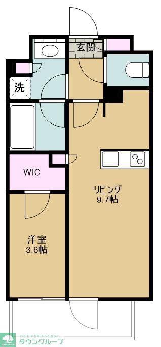 ウィルローズ大宮KAN(1LDK/4階)の間取り写真