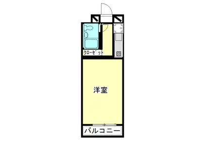 ダイヤパレス高崎中央(ワンルーム/7階)の間取り写真