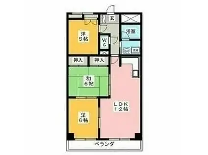 THE T.O.M(3LDK/2階)の間取り写真