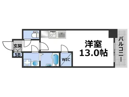 PHOENIX難波イースト(ワンルーム/10階)の間取り写真