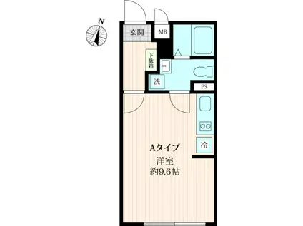 INFINA志村三丁目(ワンルーム/2階)の間取り写真