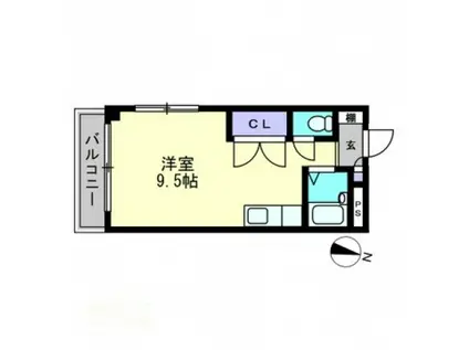 フェンネルハイツ(ワンルーム/2階)の間取り写真