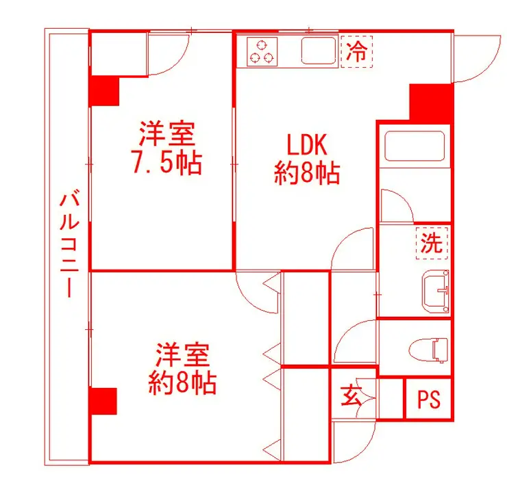 新丸子STMビル 3階階 間取り
