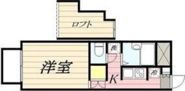 アミティエ(ワンルーム/2階)の間取り写真