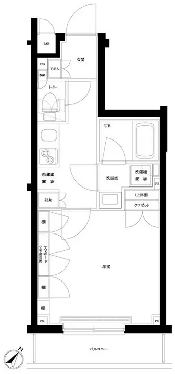 ルーブル中村橋参番館 3階階 間取り