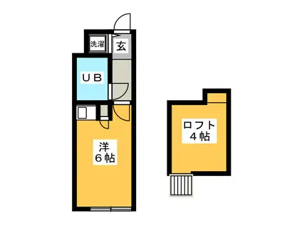 サンクレストコモネ(ワンルーム/2階)の間取り写真