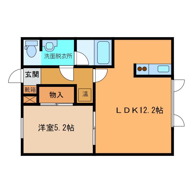 コーポ1139(1LDK/1階)の間取り写真