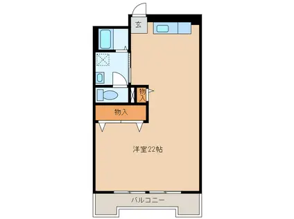 ADアパート(ワンルーム/3階)の間取り写真