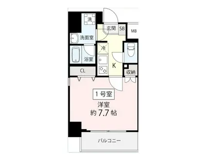 アトレ西葛西(1K/3階)の間取り写真