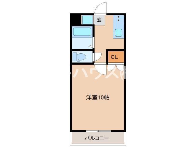ネオハイムA(1K/2階)の間取り写真