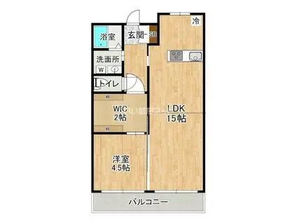 REDEAL北越谷(1LDK/3階)の間取り写真