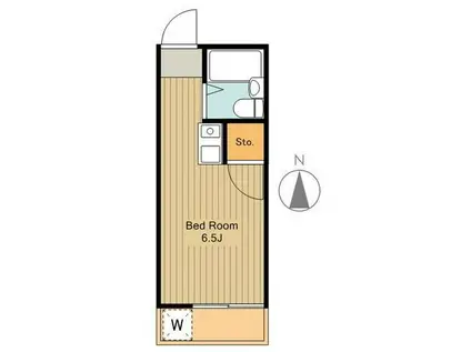 ラビアン栄町(ワンルーム/1階)の間取り写真
