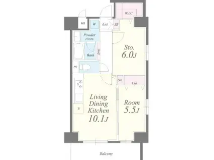 ベル エポック(1SLDK/3階)の間取り写真