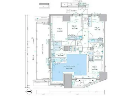 ディームス方南町(4LDK/13階)の間取り写真