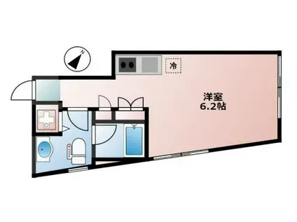 88.SANGENJAYA(ワンルーム/3階)の間取り写真