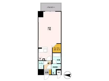 ポコアポコ(ワンルーム/3階)の間取り写真