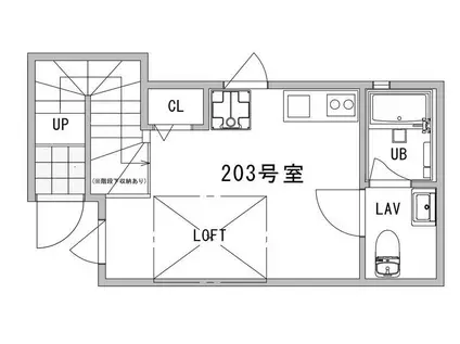 OAZOーTSUMUGISAKURAGAOKA(ワンルーム/2階)の間取り写真