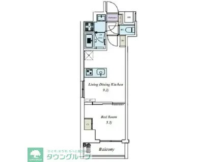 ドムス・スタイル森下(1LDK/7階)の間取り写真