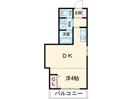 HALELEA(1LDK/2階)の間取り写真