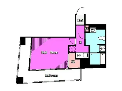 ヴェルステージ中野新橋II(1K/5階)の間取り写真