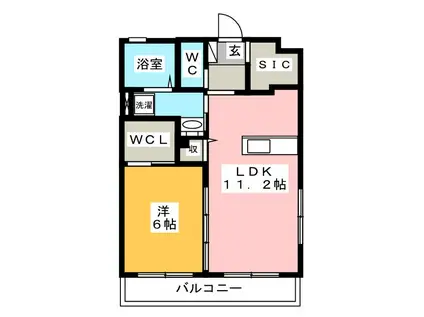 MAISON ARGENT(1LDK/3階)の間取り写真