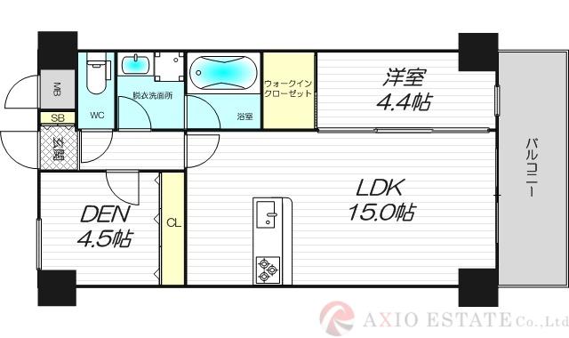 GROOVE豊中レジデンス(1SLDK/8階)の間取り写真