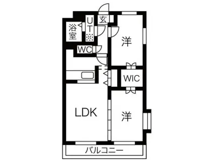 Tパレス蔵(2LDK/1階)の間取り写真