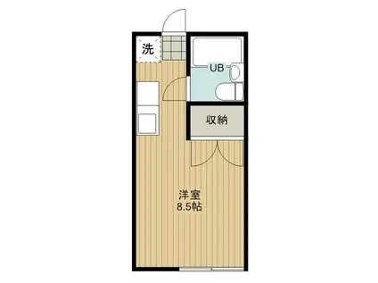 WILLOW APARTMENT HOUSE(1K/1階)の間取り写真