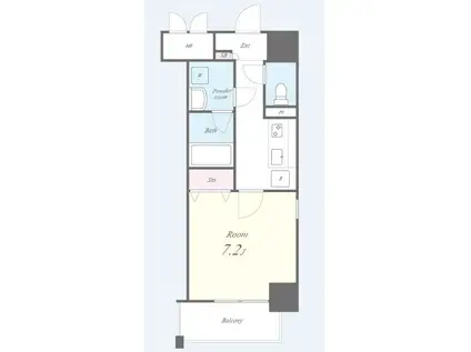 ベル・リトモ(1K/4階)の間取り写真