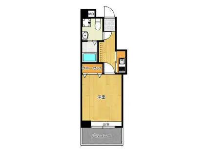 エステートモア大橋クリオ(1K/5階)の間取り写真