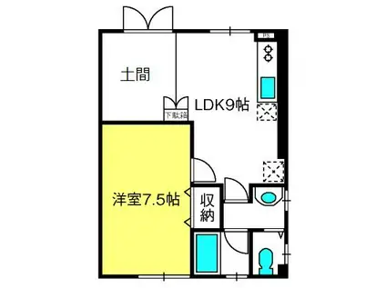 CEREZO・PASEO I(1LDK/1階)の間取り写真