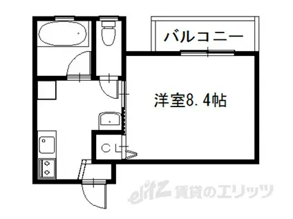 コーポタンドウル(1K/2階)の間取り写真