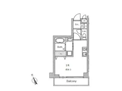 クレアツィオーネ上野(ワンルーム/5階)の間取り写真