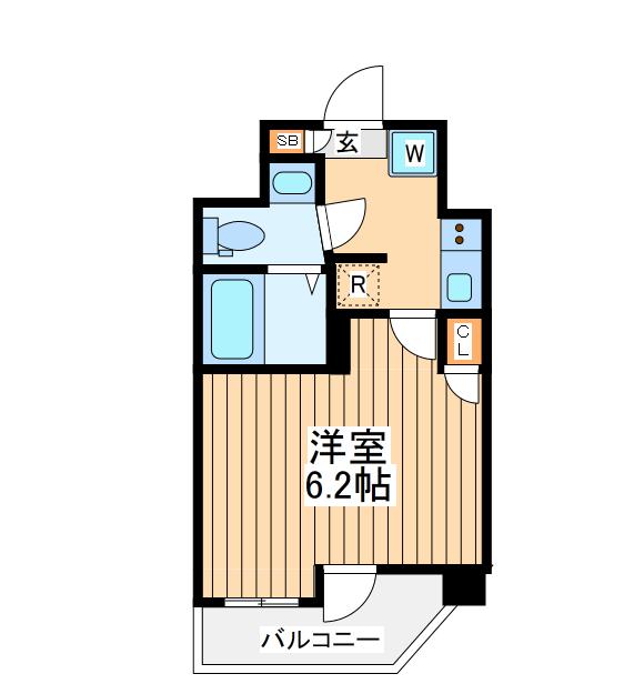 リヴシティ横濱新川町弐番館(1K/10階)の間取り写真