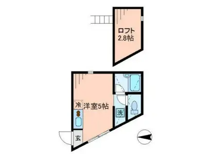 東京メトロ銀座線 浅草駅(東武・都営・メトロ) 徒歩12分 3階建 築11年(ワンルーム/1階)の間取り写真