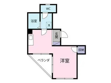 ナカムラハイツ(ワンルーム/3階)の間取り写真