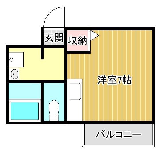 メゾンドライズ(ワンルーム/3階)の間取り写真