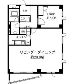 H&M南青山イースト(1LDK/2階)の間取り写真