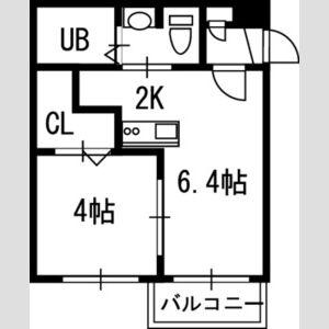 VILLAGE北大通壱番館(1LDK/5階)の間取り写真
